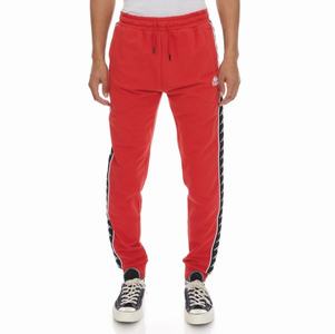 Kappa 222 Banda Alanz 2 Sweatpants Red Black | 64078-QCHD