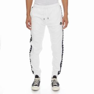 Kappa 222 Banda Alanz 2 Sweatpants White Black | 47298-GMSL