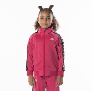 Kappa 222 Banda Anniston Track Jackets Pink Black | 35271-BYZC