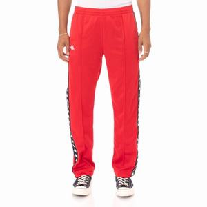 Kappa 222 Banda Astoriazz Track Pants Red Black | 56910-QOZP