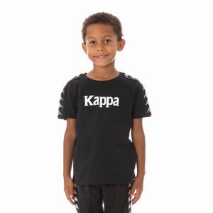 Kappa 222 Banda Bendocin T Shirts Black | 43156-STZD