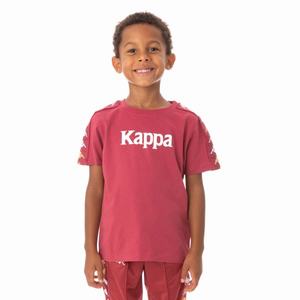 Kappa 222 Banda Bendocin T Shirts Burgundy | 20139-PXJR