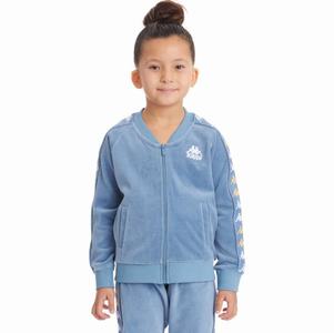 Kappa 222 Banda Benettin Track Jackets Light Blue | 05186-SNEQ