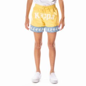 Kappa 222 Banda Calabash 3 Shorts Yellow Light Blue | 25046-KVRC