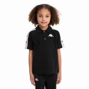 Kappa 222 Banda Calsi 2 Polo T Shirts Black | 50812-KFLV