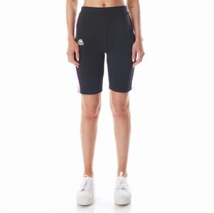 Kappa 222 Banda Dicles 2 Bike Shorts Black Purple | 81429-VDAK