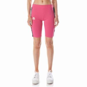 Kappa 222 Banda Dicles 2 Bike Shorts Pink Black | 51437-WUVY