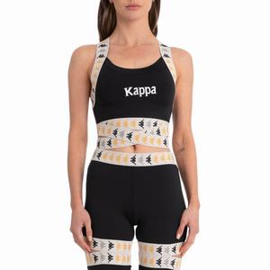 Kappa 222 Banda Dixot 2 T Shirts Black | 71845-AJPO