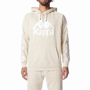 Kappa 222 Banda Hurtado 2 Hoodie Beige White | 36140-GTSA