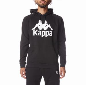 Kappa 222 Banda Hurtado 2 Hoodie Black | 69451-CPTX