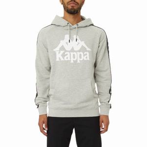 Kappa 222 Banda Hurtado 2 Hoodie Grey Black | 05316-SZWI