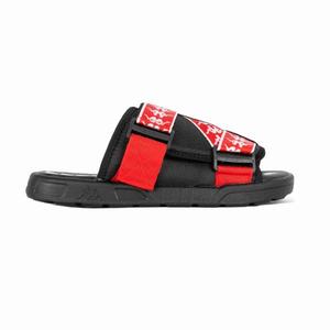 Kappa 222 Banda Mitel 1 Sandals Black Red White | 03425-QHWJ