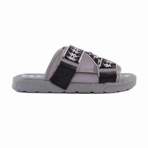 Kappa 222 Banda Mitel 1 Sandals Grey Black White | 14980-NMOS