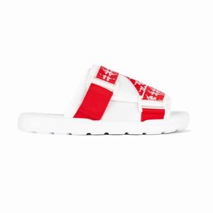 Kappa 222 Banda Mitel 1 Sandals White Red | 65793-XWEL