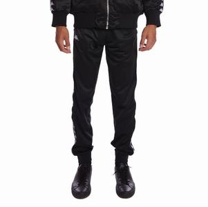 Kappa 222 Banda Rastoriazz Track Pants Black | 28410-MHOT