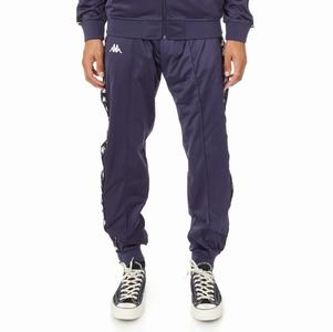 Kappa 222 Banda Rastoriazz Track Pants Navy Black | 35817-HKIC