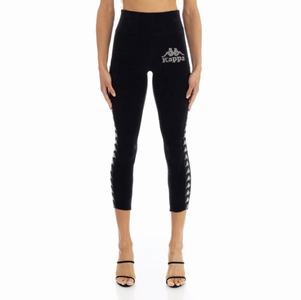 Kappa 222 Banda Slit Leggings Black | 16032-LFGS