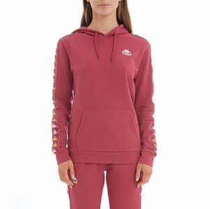 Kappa 222 Banda Thebundaberg Hoodie Burgundy | 41382-QYZT