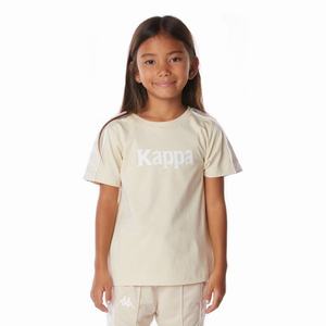 Kappa 222 Banda Torio T Shirts Beige | 38496-ZUSG