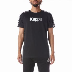 Kappa 222 Banda Torio T Shirts Black | 57438-XMUE