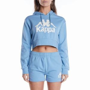 Kappa Authentic Ambatoboeny Hoodie Light Blue Brown | 02936-HIQZ