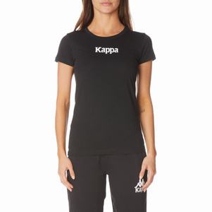 Kappa Authentic Amboasary T Shirts Black | 67903-DJLP