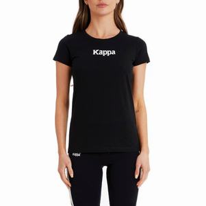 Kappa Authentic Amboasary T Shirts Black | 78239-HFKN