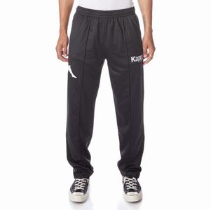 Kappa Authentic Ambret Track Pants Black White | 50467-YVLD