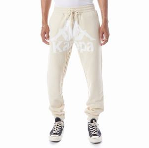 Kappa Authentic Anvest Sweatpants Beige White | 94015-EQWI