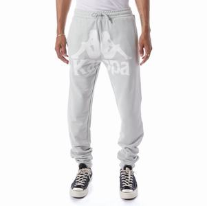 Kappa Authentic Anvest Sweatpants Grey White | 51807-WAIF