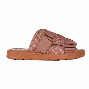 Kappa Authentic Asben 1 Sandals Brown | 65839-BRHX