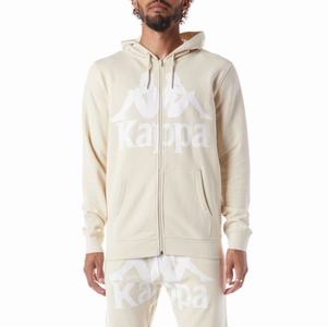 Kappa Authentic Awert Hoodie Beige White | 41980-ZXTW