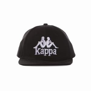 Kappa Authentic Bzadem Caps Black White | 82734-VXSC