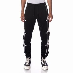 Kappa Authentic Clint Sweatpants Black | 08793-JGBN