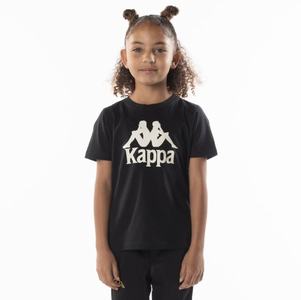 Kappa Authentic Esstesi T Shirts Black Brown | 87143-TNHS