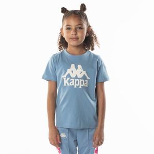 Kappa Authentic Esstesi T Shirts Light Blue Brown | 73248-YPAO