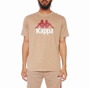 Kappa Authentic Estessi T Shirts Brown | 75248-ECKU