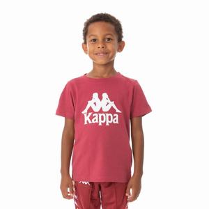 Kappa Authentic Estessi T Shirts Burgundy | 80674-BEAG