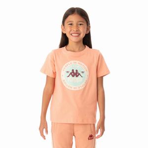 Kappa Authentic Franeker T Shirts Pink Coral | 12876-GEAI