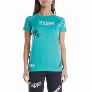 Kappa Authentic Graphik Tibi T Shirts Turquoise | 36475-OVHT