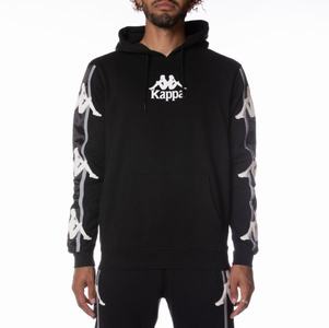 Kappa Authentic Hall Hoodie Black | 76451-LENV