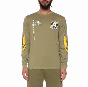 Kappa Authentic Joseph T Shirts Olive | 53417-IMWS