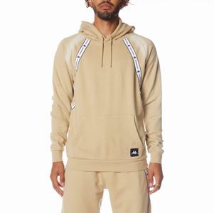 Kappa Authentic Jpn Lodz Hoodie Beige | 05173-BJSF