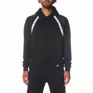 Kappa Authentic Jpn Lodz Hoodie Black | 50342-KFJA