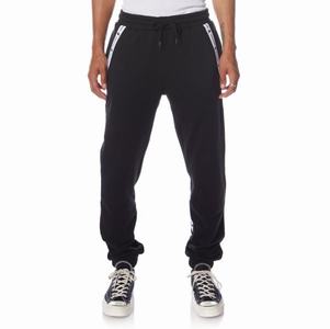 Kappa Authentic Jpn Warsaw Sweatpants Black | 69450-FMJI