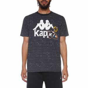 Kappa Authentic Kareem T Shirts Black | 54603-LYWH