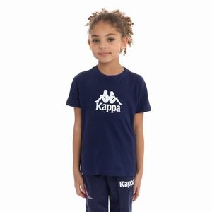 Kappa Authentic Molongio T Shirts Navy Purple | 39027-DYWL