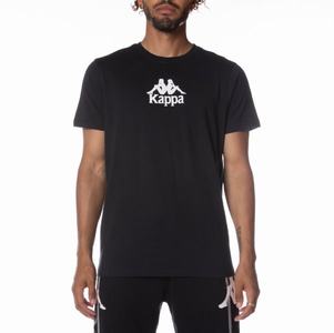 Kappa Authentic Myrtle T Shirts Black | 36507-CEMO