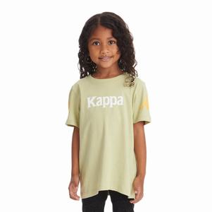 Kappa Authentic Paroo T Shirts Green Olive | 07932-CKXO