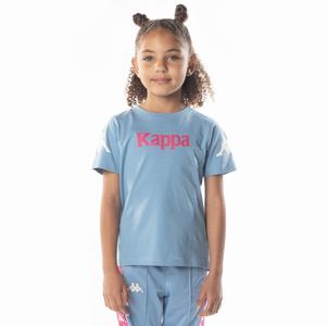 Kappa Authentic Paroo T Shirts Light Blue Pink | 57468-DOLT